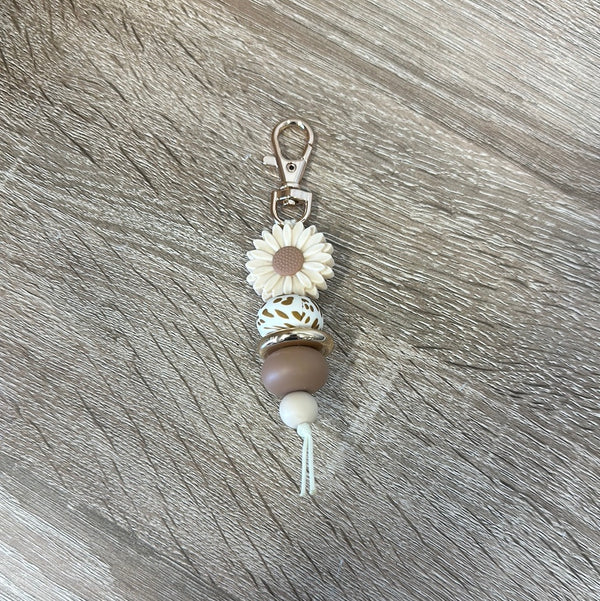 Keyring - Daisy Tan with Brown