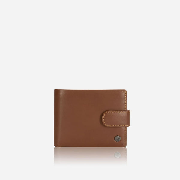 Bifold Tan Wallet With Coin And ID Window
