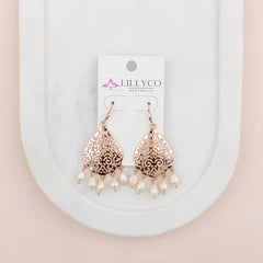 Rose Gold Dangly Earring**