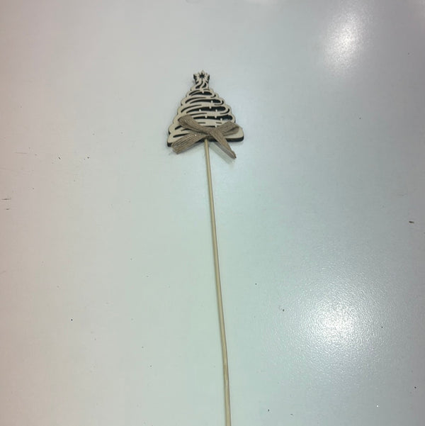 3D Xmas Tree Flower Stick with Bow