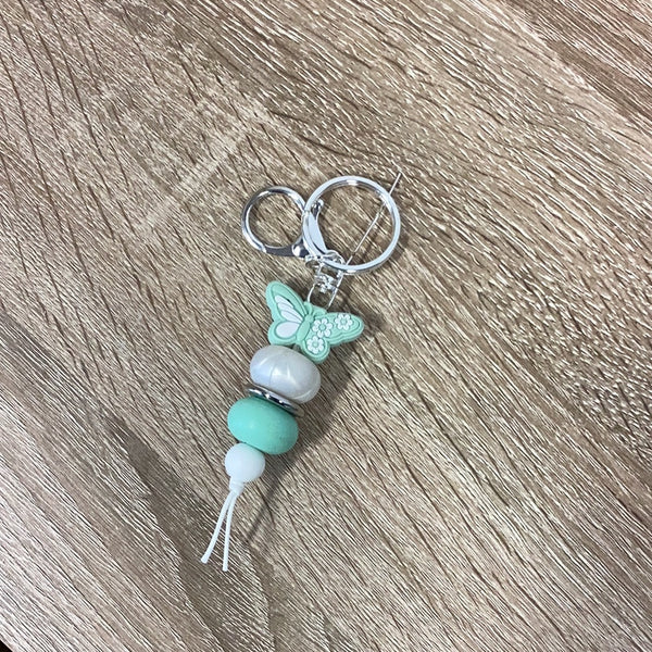 Keyring - Mint Green Butterfly