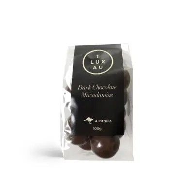Dark Chocolate Macadamias - TLUXAU 100g