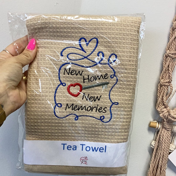 Tea Towel - 'New Home, New Memories'