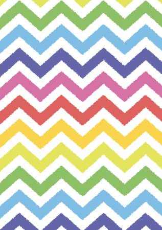 Wrapping Paper - Rainbow Chevron Pattern