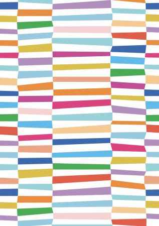 Wrapping Paper - Multi Coloured Bar Pattern