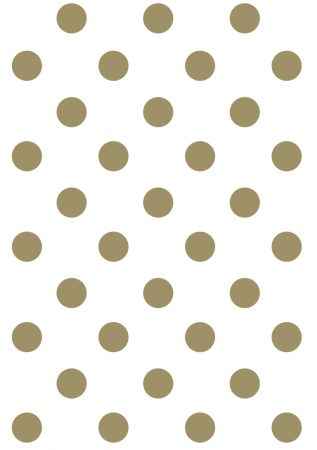 Wrapping Paper - Gold Dots On White