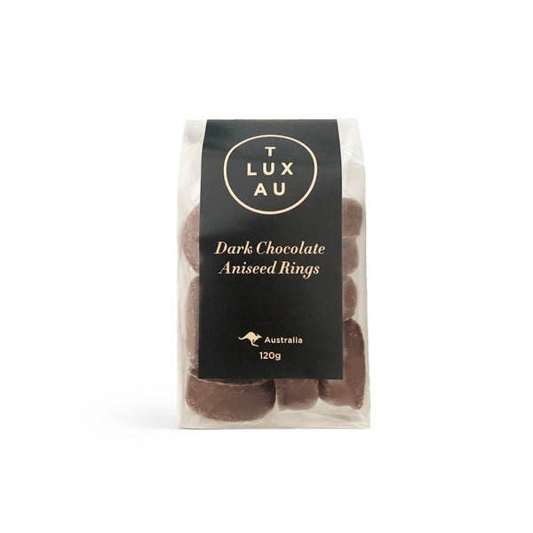 TLUXAU - Dark Chocolate Aniseed Rings - 120g