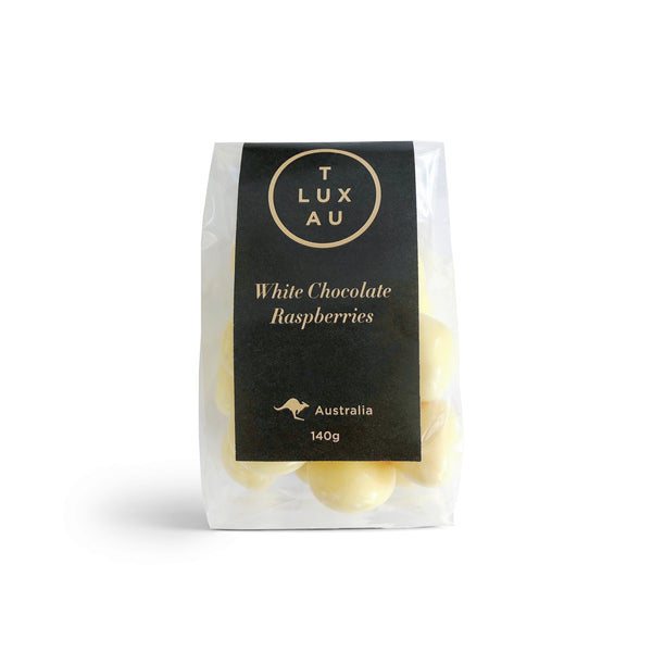 TLUXAU - White Chocolate Raspberries - 140g