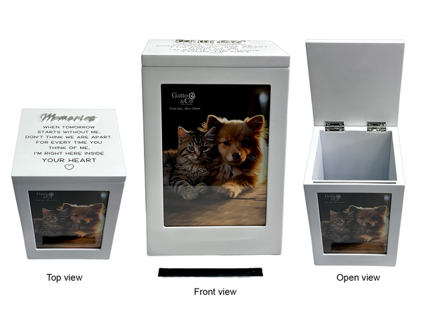 Pet keepsake Box White