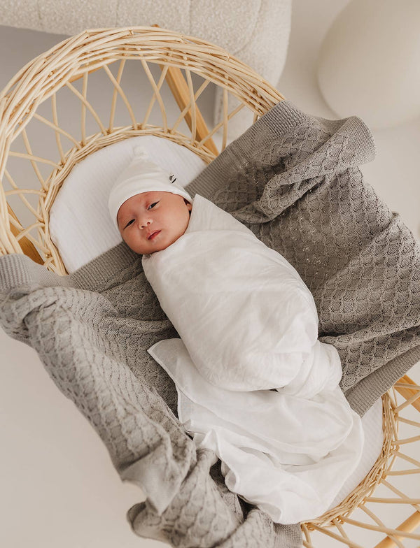 White Muslin Swaddle