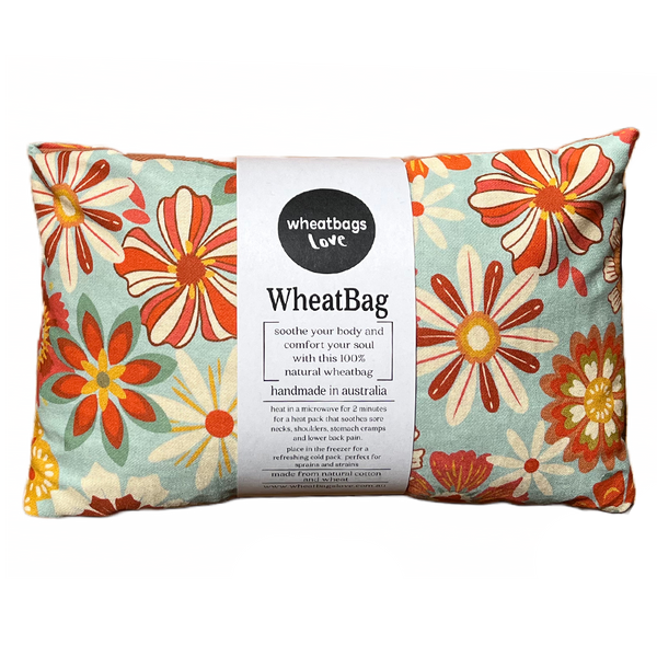 Wheatbag - Groovy Flowers Khaki - Lavender