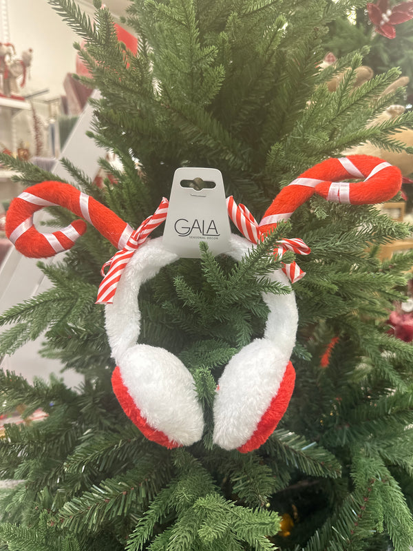 Candy Cane Earmuffs