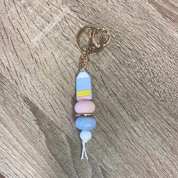 Keyring - Pencil Bead