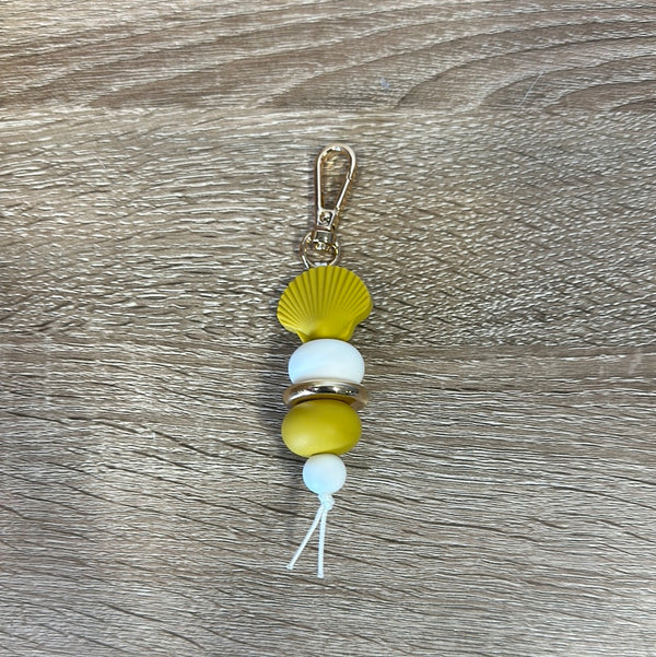 Keyring - Shell Yellow and White