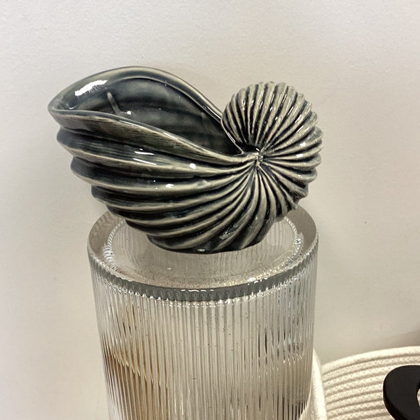 Nautilus Ceramic Shell Sculpture