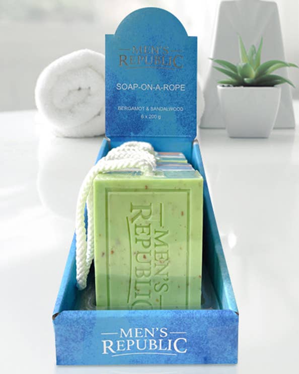 Soap-on-a Rope - Bergamot & Sandalwood