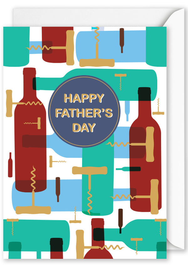 Fathers Day - 'Happy Fathers Day' Wine Bottles