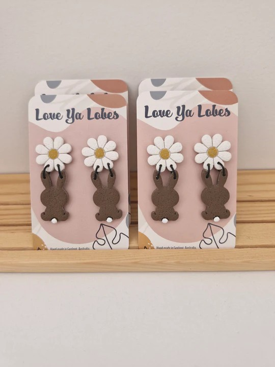 Daisy-Bunny Dangle Earrings