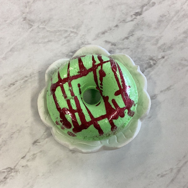 Christmas Donut Bath Bomb With Drizzle - Christmas Bush