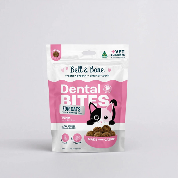 Bell & Bone Dental Bites for Adult Cats - Tuna & Spirulina with Catnip