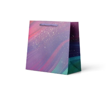 Gift Bag Small: Foiled Stars on Purple