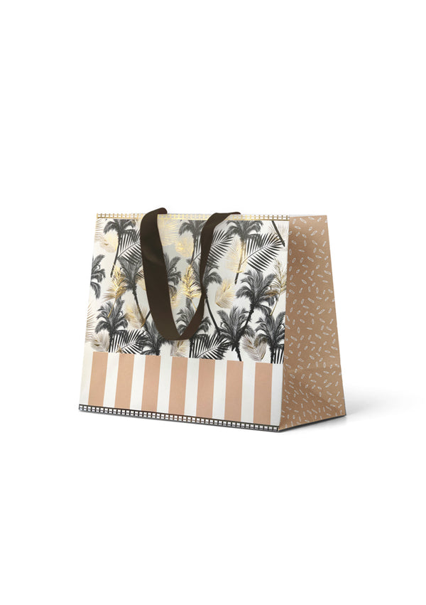 Premium Gift Bag Medium: Embossed & Foiled Palm Pattern