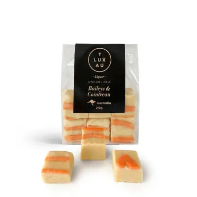 TLUXAU - Liquor Artisian Fudge - Baileys & Cointreau 210g