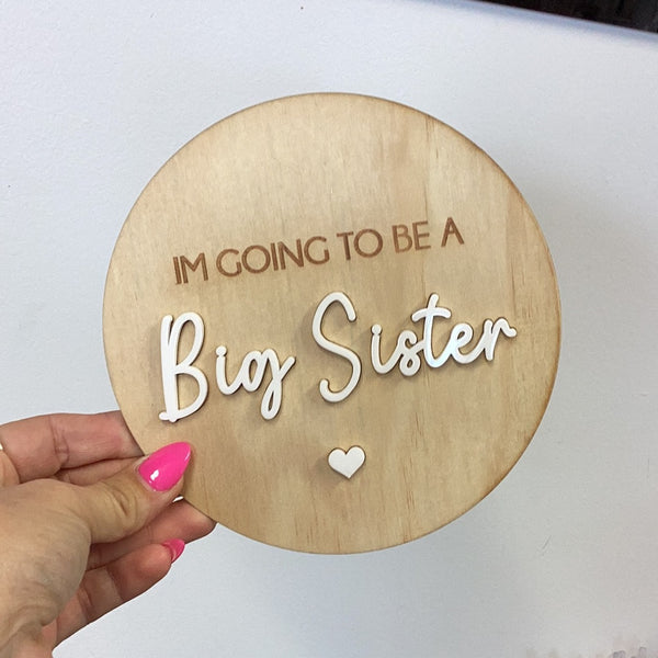 Announcement Disc - 'I'm Going To Be A Big Sister'