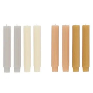 Ribbed S/4 Candle Light Tones