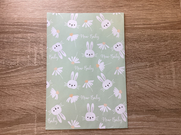 Wrapping Paper - New Baby Bunny