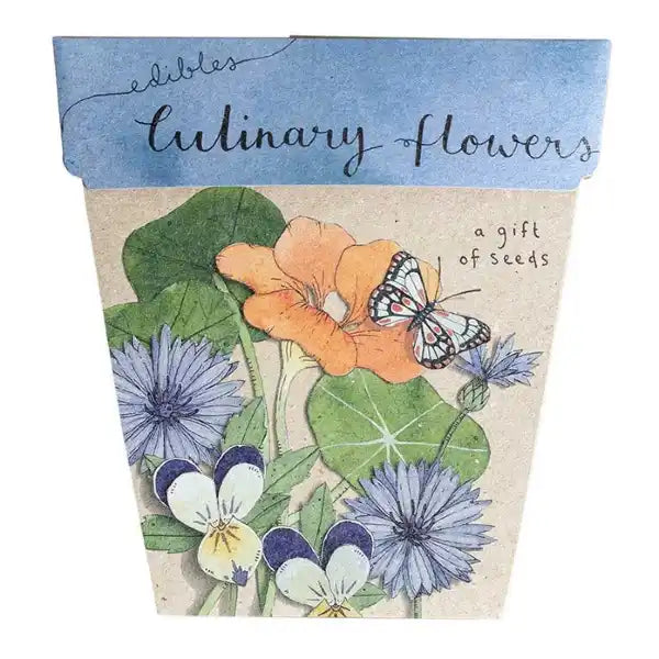 Culinary Flowers - Gift Of Seeds Card