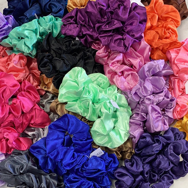 Scrunchie - Bright Satin Colours