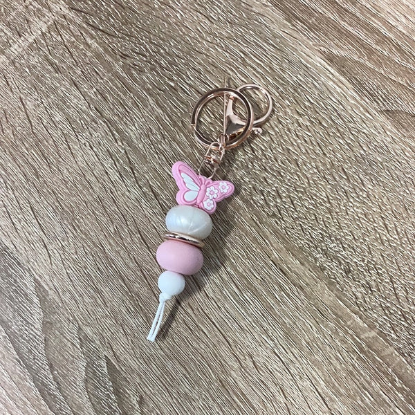 Keyring - Pink Butterfly