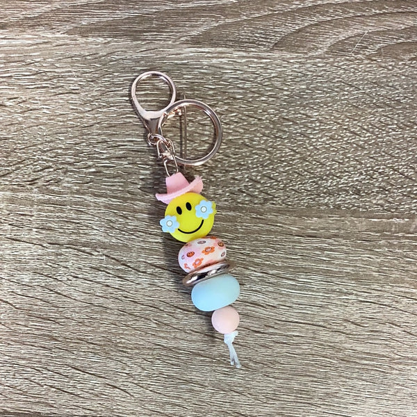 Keyring - Smiley Face With Hat