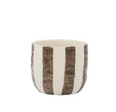 Rayas Cocoa Ceramic Pot