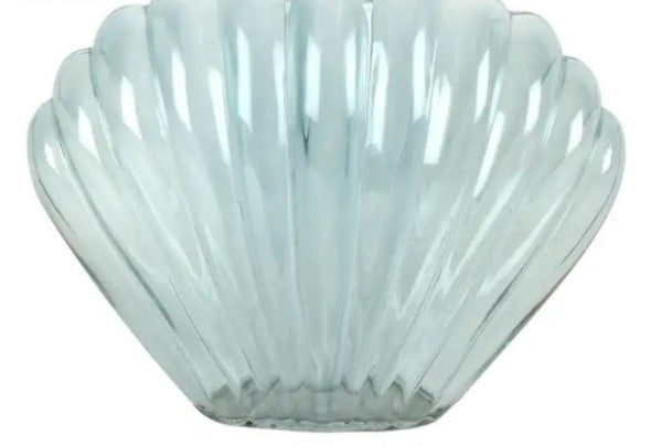 Clam Shell Glass Vase