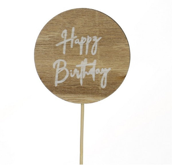 'Happy Birthday' Flower or Gift Stick