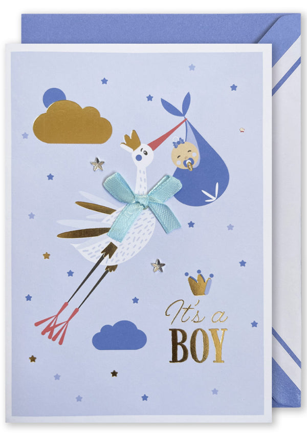 Embellished Card - It's a Boy