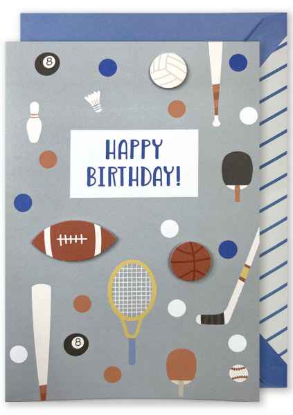 Embellished Card - 'Happy Birthday!'