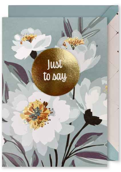 Embellished Card - Just To Say