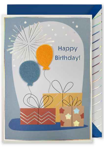 Embellished Card - 'Happy Birthday'