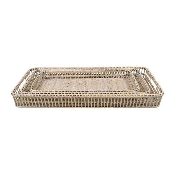 Pella Rattan Rectangle Tray