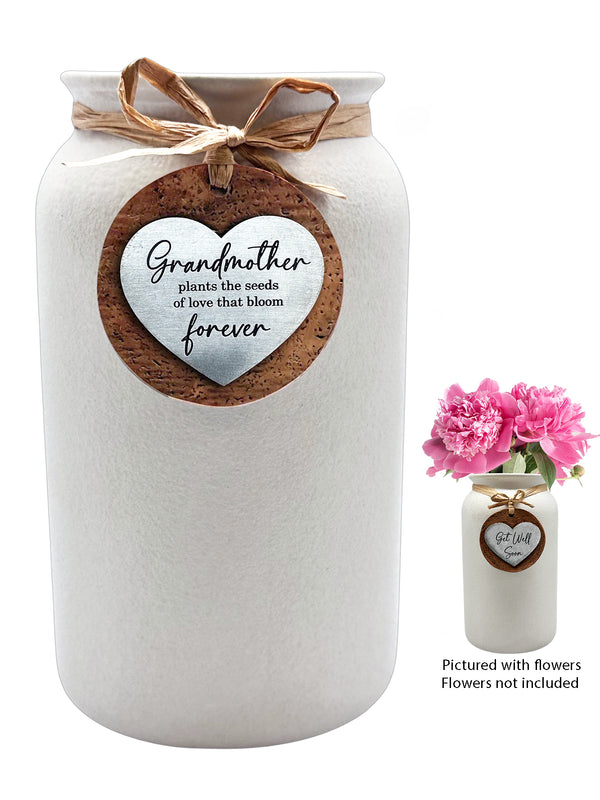 Heartfelt Mason Jar Vase - Grandmother