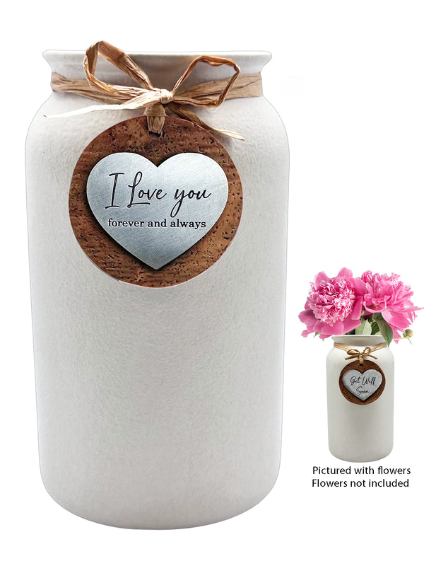 Heartfelt Mason Jar Vase - Love