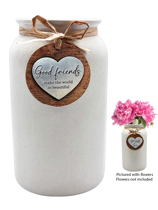 Heartfelt Mason Jar Vase - Good Friend