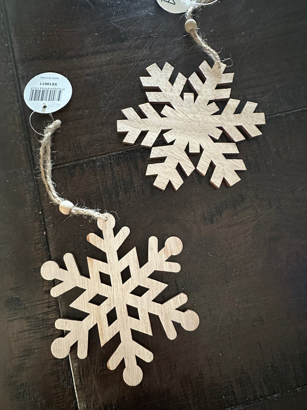 Snowflake Wood Hanger