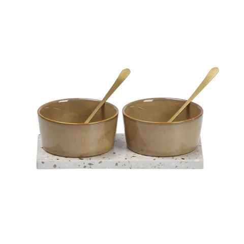 Anita 5pc Terrazzo Ceramic Set