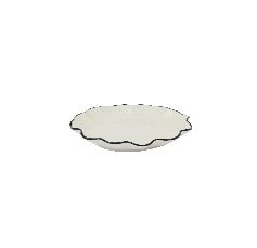 Winslow Ceramic Plate Ivory & Black