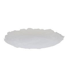 Sienna White Glass Platter White