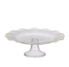 Raquel Glass Footed Plate